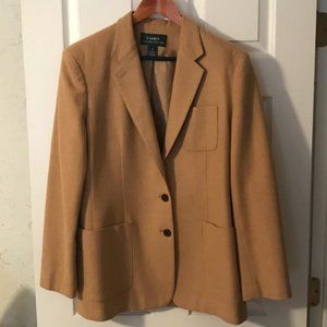 100% Camel Hair Ralph Lauren Women's Blazer